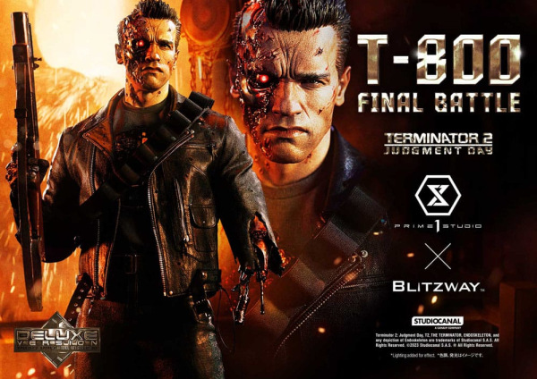 Terminator 2 Museum Masterline Series Statue 1/3 T-800 Final Battle Deluxe Bonus Version 75 cm 10