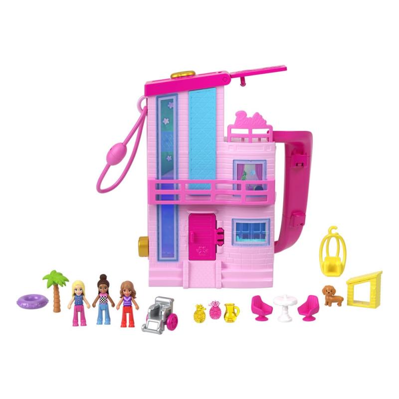 Barbie Polly Pocket Mini Figures & Playset Dollhouse