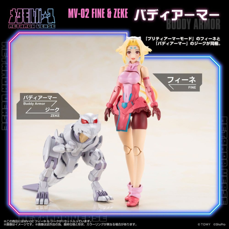 Zoids Plastic Model Kit 1/10 MV-02 Fine & Zeke 18 cm 3