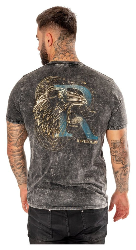 Harry Potter T-Shirt Ravenclaw Acid Wash Size XL 2