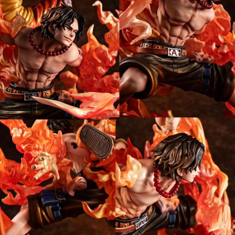 One Piece P.O.P NEO-Maximum PVC Statue Luffy & Ace Bond between brothers 20th Limited Ver. 25 cm