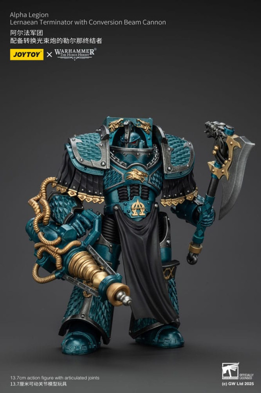 Warhammer The Horus Heresy Action Figure Alpha Legion Lernaean Terminator with Conversion Beam Canno 3