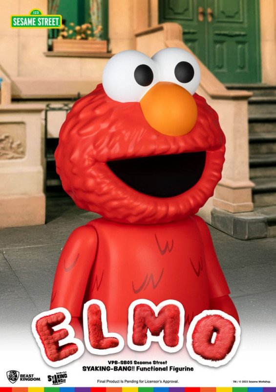Sesame Street Syaing Bang Vinyl Piggy Bank Elmo 47 cm 6