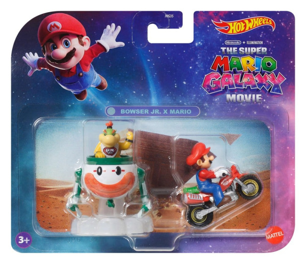 Super Mario Hot Wheels Die-Cast Vehicles 2-Pack 1/64 Mario & Bowser Jr. 5