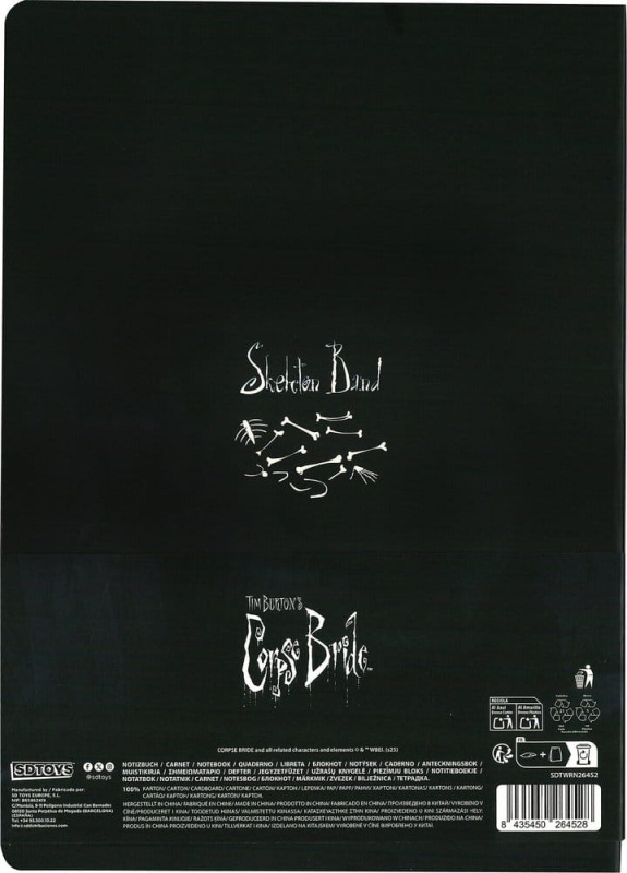 Corpse Bride Softcover Notebook Skeleton ver. B 21 cm 3