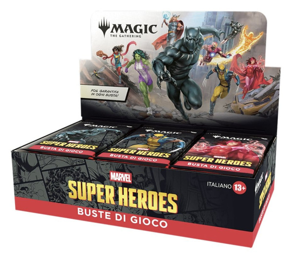 Magic the Gathering Marvel Super Heroes Play Booster Display (30) italian