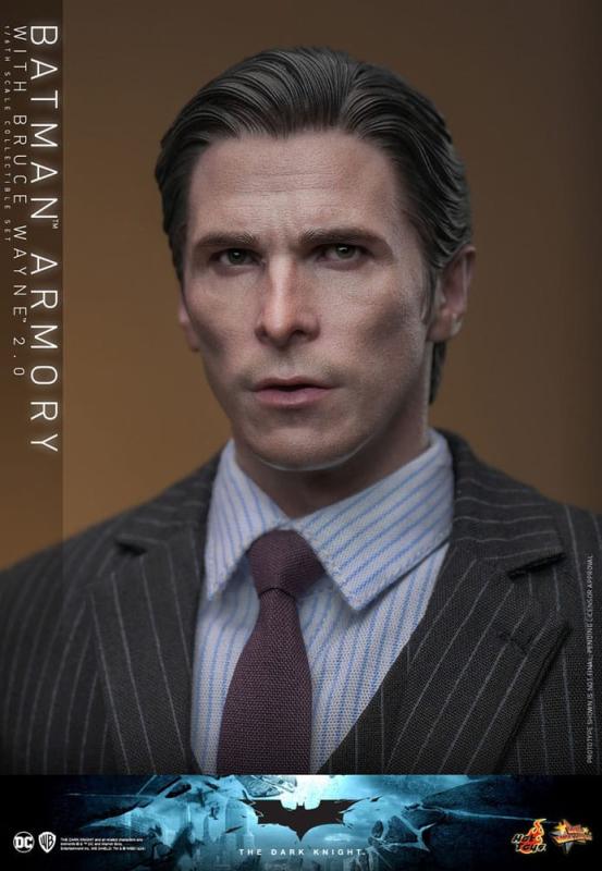 The Dark Knight Movie Masterpiece Action Figures & Diorama 1/6 Batman Armory with Bruce Wayne (2.0)