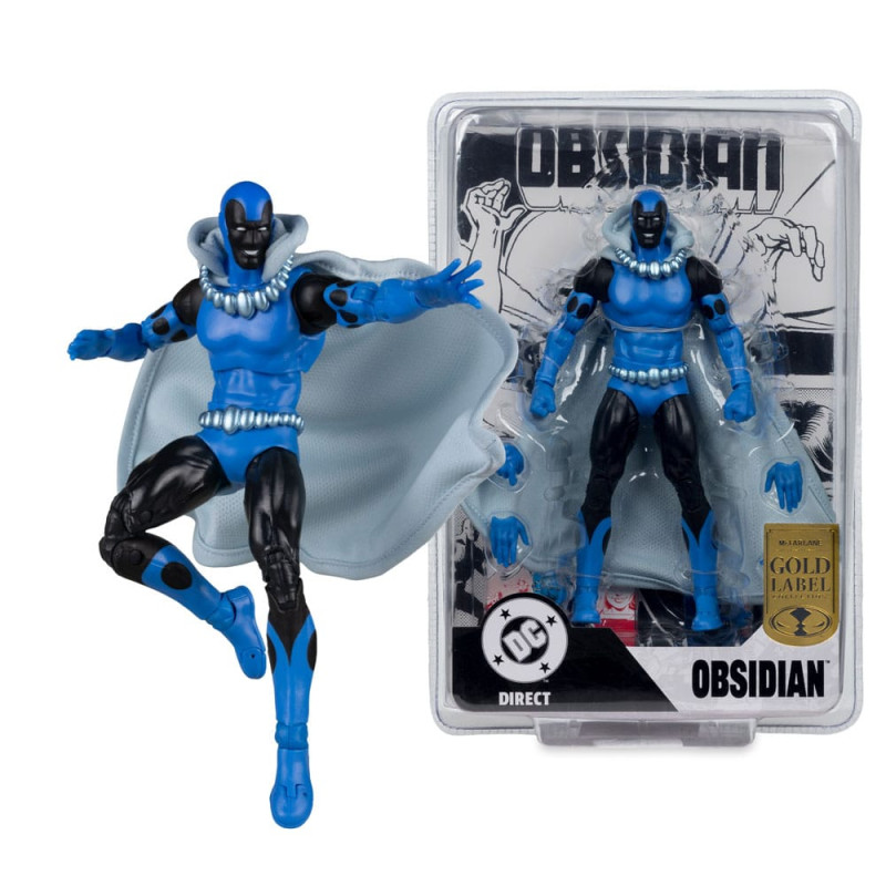 DC Direct Action Figure Obsidian (Infinity Inc #16) (Chase) (Gold Label) 18 cm 3