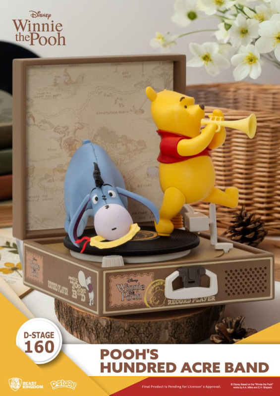 Winnie the Pooh Record Player Series PVC figure Pooh's Hundred Acre Band 12 cm 3