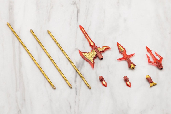 Kotobukiya M.S.G. Model Kit Accessory Set Virtuous Style 11 Pole Weapon Set Flamerite Ver. 2