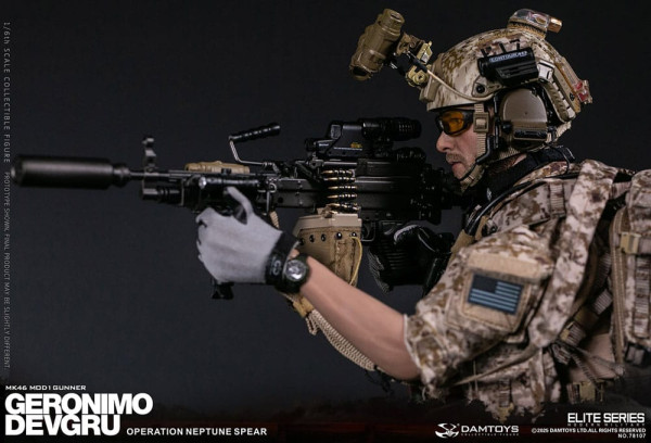 Modern Military Action Figure 1/6 Geronimo Devgru - MK46 MOD1 Gunner (Operation Neptune Spear) 30 cm 8