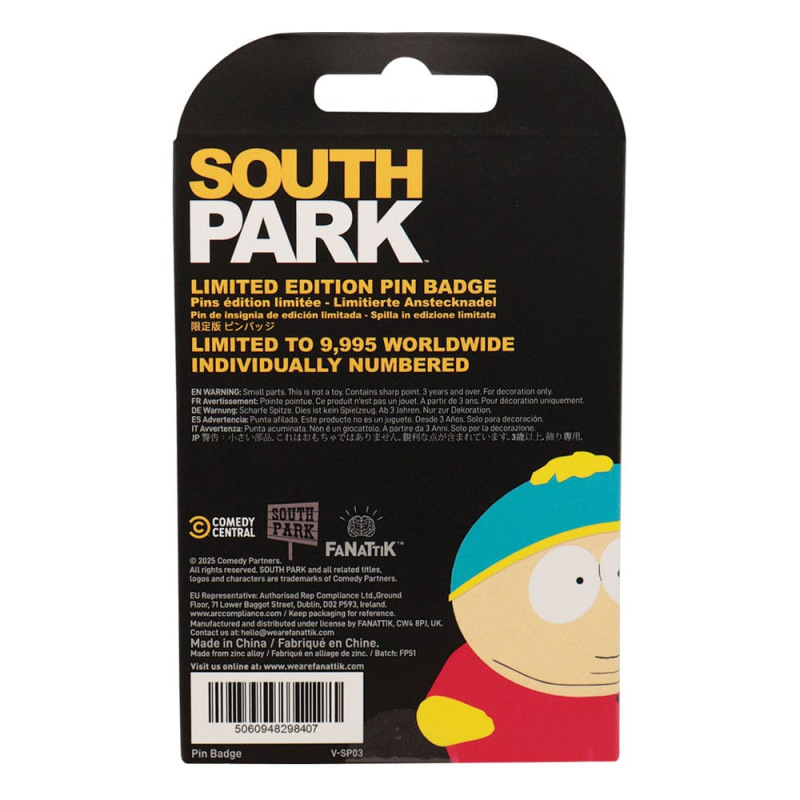 South Park Pin Badge Cartman Police Limited Edition 1
