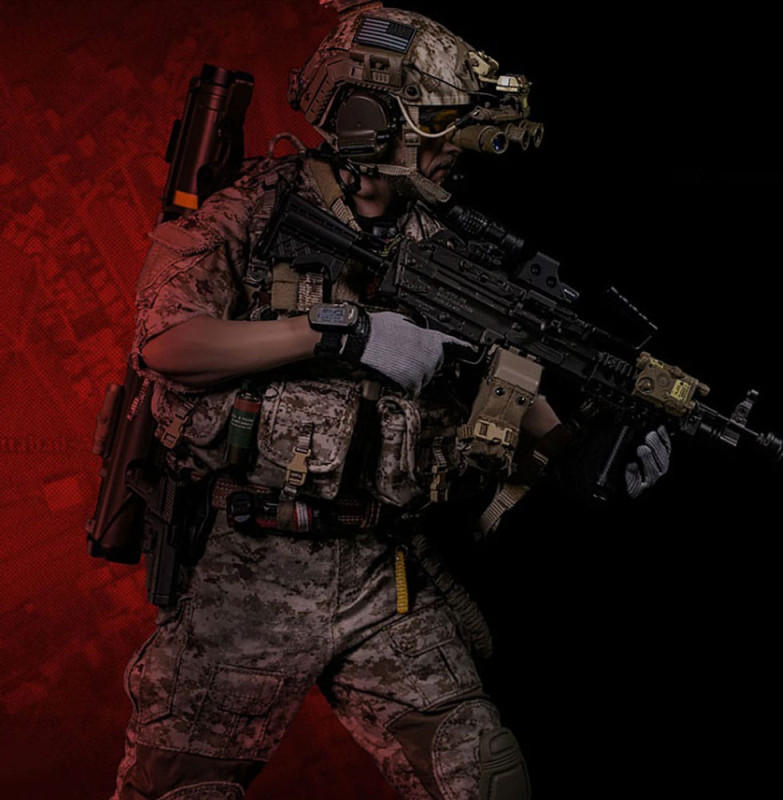 Modern Military Action Figure 1/6 Geronimo Devgru - MK46 MOD1 Gunner (Operation Neptune Spear) 30 cm 1
