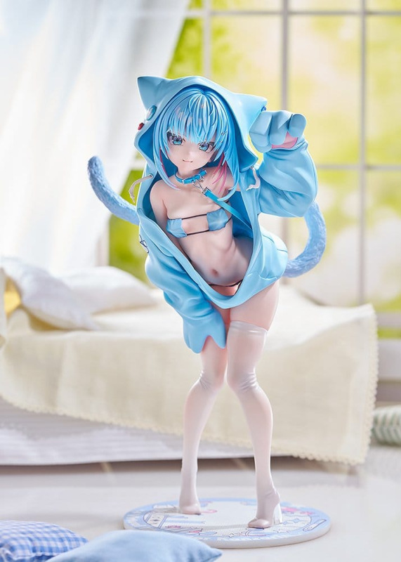 Virtual illustrator Kanzarin PVC Figure 1/6 kanzarin-chan: Cat-Eared Hoodie Ver. 26 cm 1