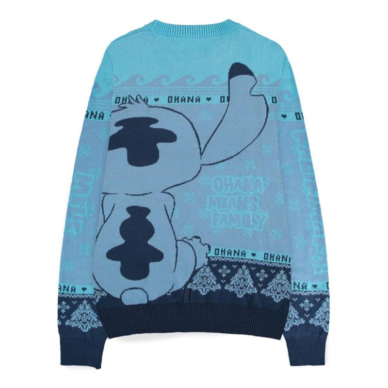 Lilo & Stitch Sweatshirt Christmas Jumper Stitch Blue