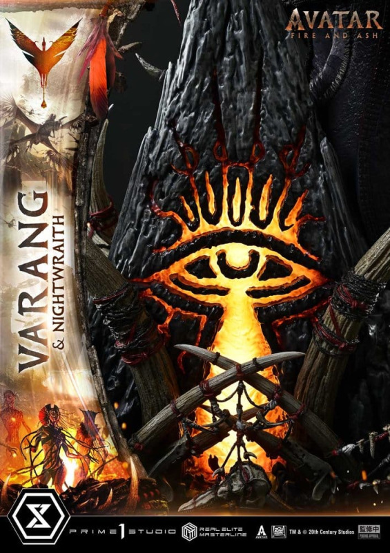 Avatar: Fire and Ash (Film) Real Elite Masterline Series Statue 1/4 Varang & Nightwraith Avatar Lega 12