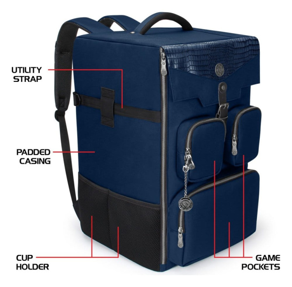 Enhance Board Game Backpack Collector's Edition Blue 3