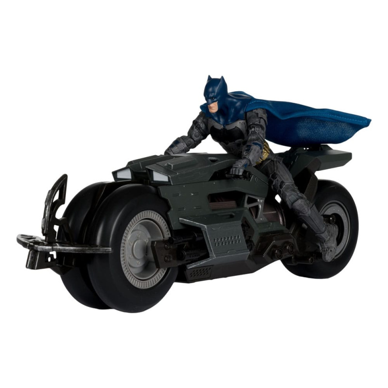 The Flash DC Multiverse Vehicle Batcycle with Batman 2