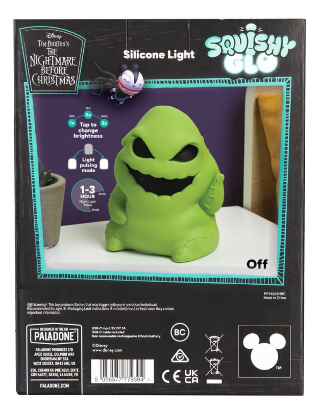 Nightmare Before Christmas SquishyGlo Silicon Light Oogie Boogie Rechargeable 16 cm 4