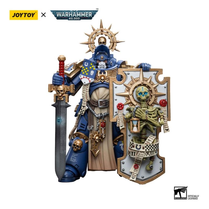 Warhammer 40k Action Figure 1/18 Ultramarines Primaris Captain with Relic Shield and Power Sword 12