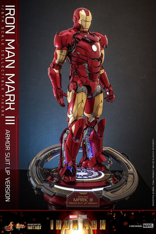 Iron Man Movie Masterpiece Diecast Action Figure 1/6 Iron Man Mark III (Armor Suit Up Version) 32 cm 6