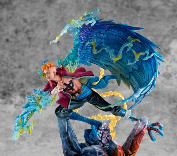 One Piece P.O.P MAS Maximum PVC Statue Marco the Phoenix Leader of 1st group of Whitebeard Pirates 3 4