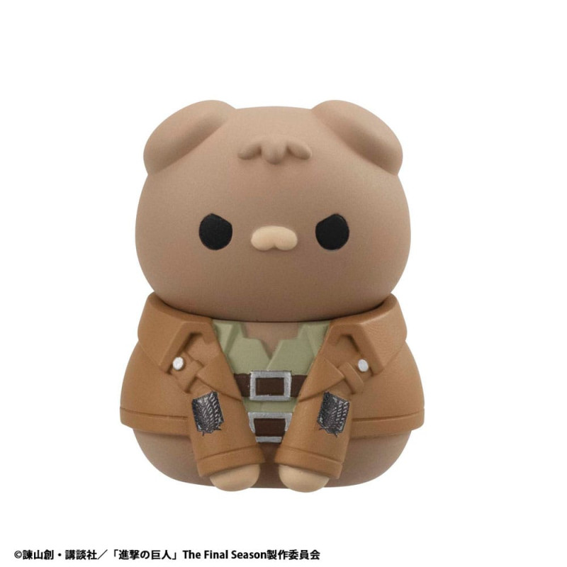 Attack on Titan Mega Cat Project Attack on Tinyan Trading Figures Gathering Scout Regiment danyan! 3 4