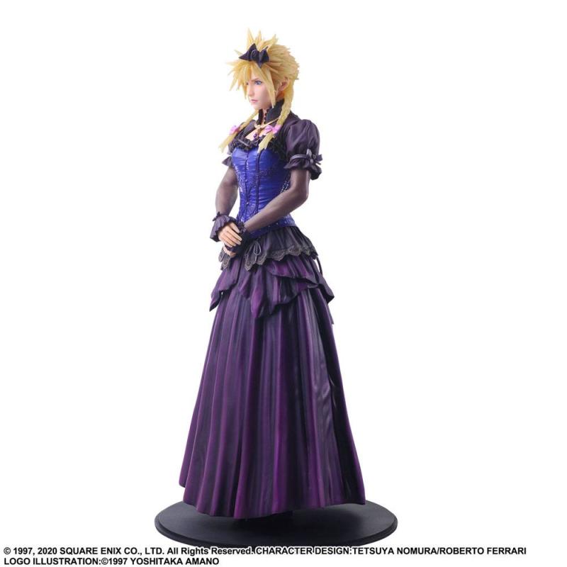 Final Fantasy VII Remake Static Arts Gallery Statue Cloud Strife Dress Ver. 28 cm 1