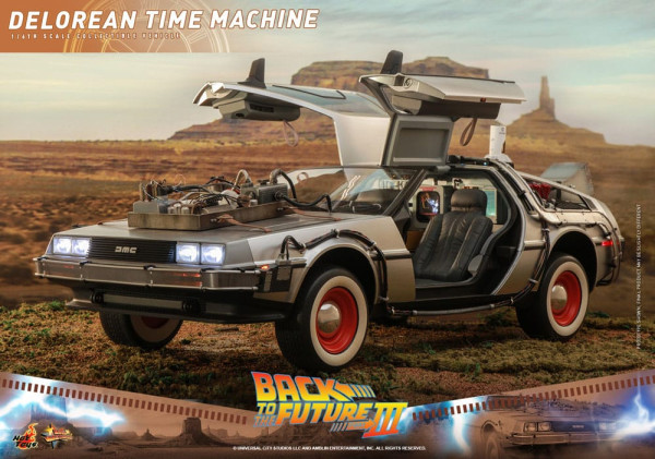 Back to the Future III Movie Masterpiece Vehicle 1/6 DeLorean Time Machine 72 cm 6