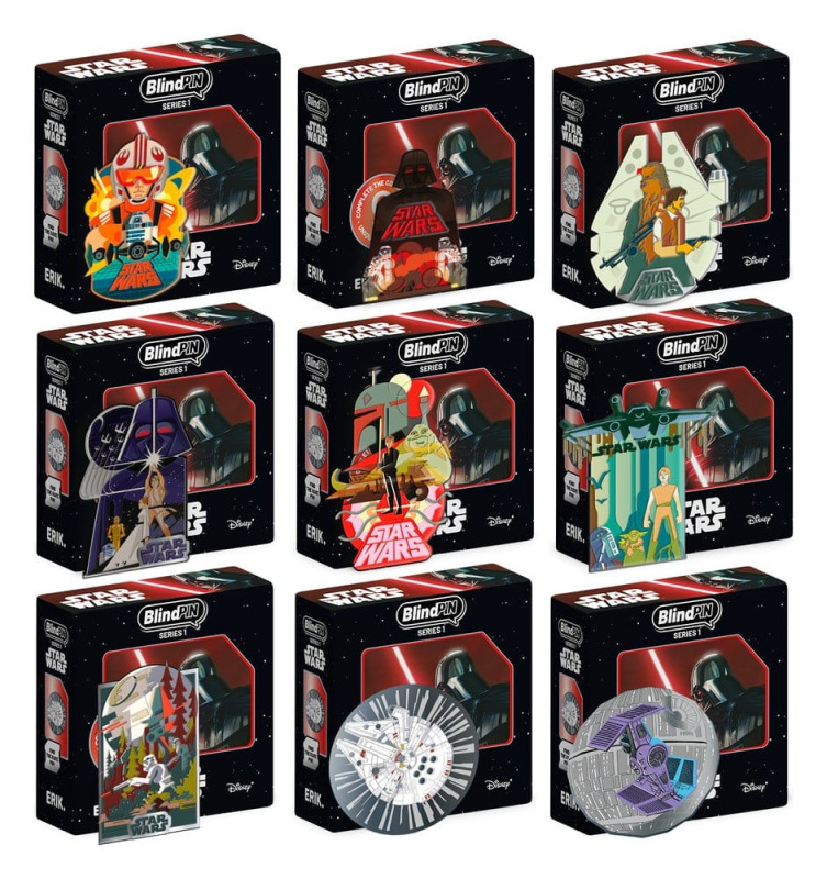 Star Wars Pin Badges Series 1 Display (24) 1