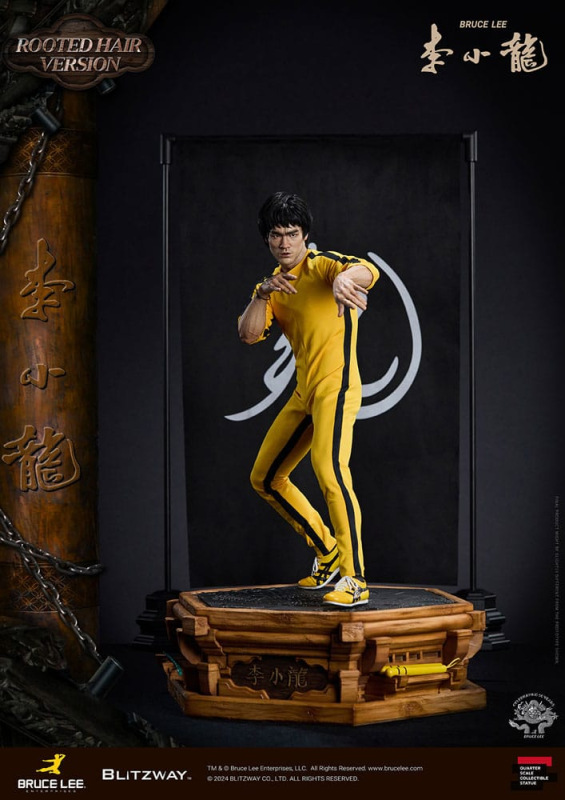 Bruce Lee Superb Scale Statue 1/4 50th Anniversary Tribute (Rooted Hair Version) 55 cm