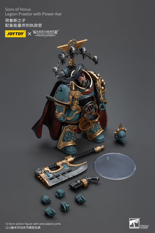 Warhammer The Horus Heresy Action Figure 1/18 Sons of Horus Legion Praetor with Power Axe 12 cm 8