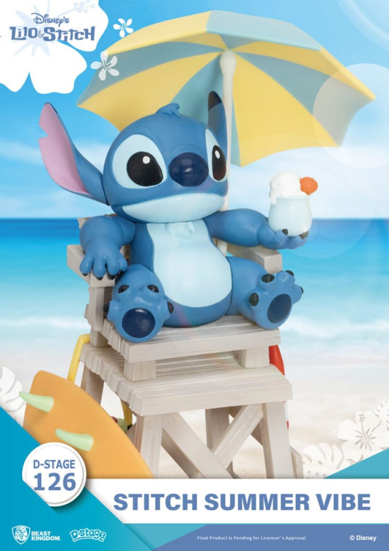 Disney D-Stage PVC Diorama Stitch Summer Vibe 16 cm 4