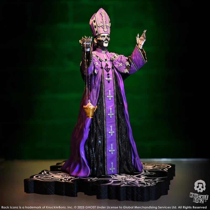 Ghost Rock Iconz Statue Papa V Perpetua Purple Robes 22 cm 6