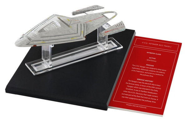 Star Trek Library Die-Cast U.S.S. Voyager NCC-74656-J 10 cm 4