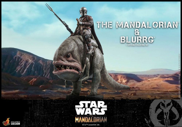 Star Wars The Mandalorian Action Figure 2-Pack 1/6 The Mandalorian & Blurrg 37 cm 7