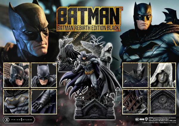 Batman Ultimate Premium Masterline Series Statue 1/4 Batman Rebirth Edition Black Deluxe Bonus Versi