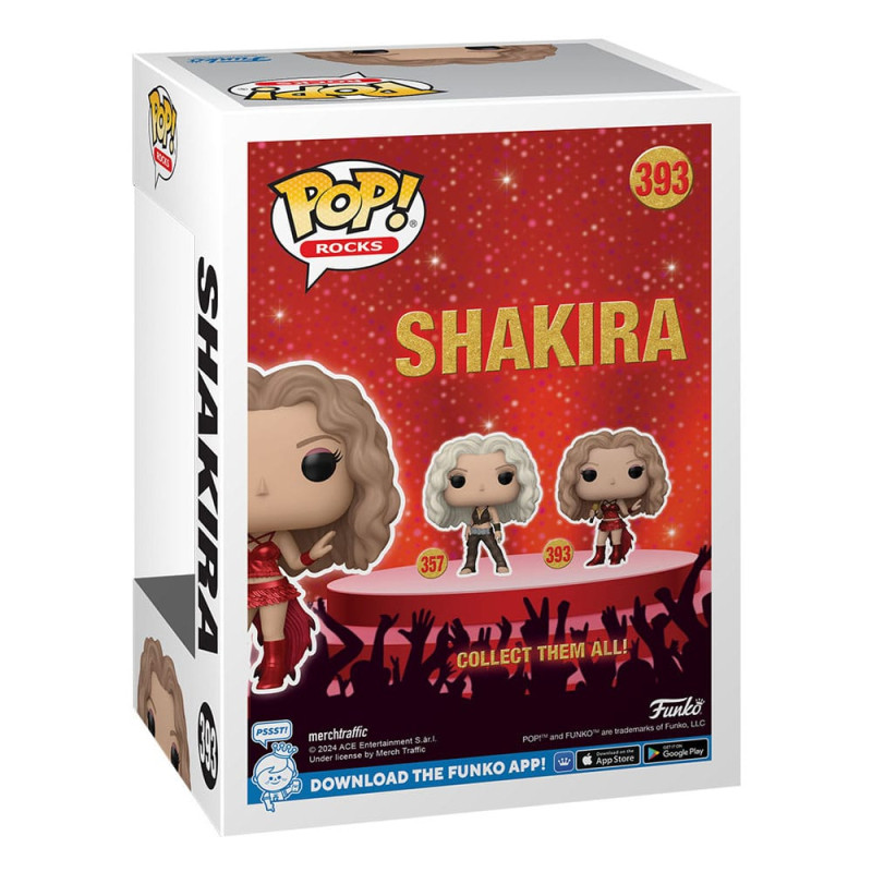 Shakira POP! Rocks Vinyl Figure Shakira(Super Bowl) (Metallic) 9 cm 2