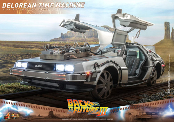 Back to the Future III Movie Masterpiece Vehicle 1/6 DeLorean Time Machine 72 cm 11