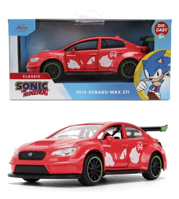 Sonic Diecast Model 1:32 Knuckles 2016 Subaru WRX STI Assortment (6) 1