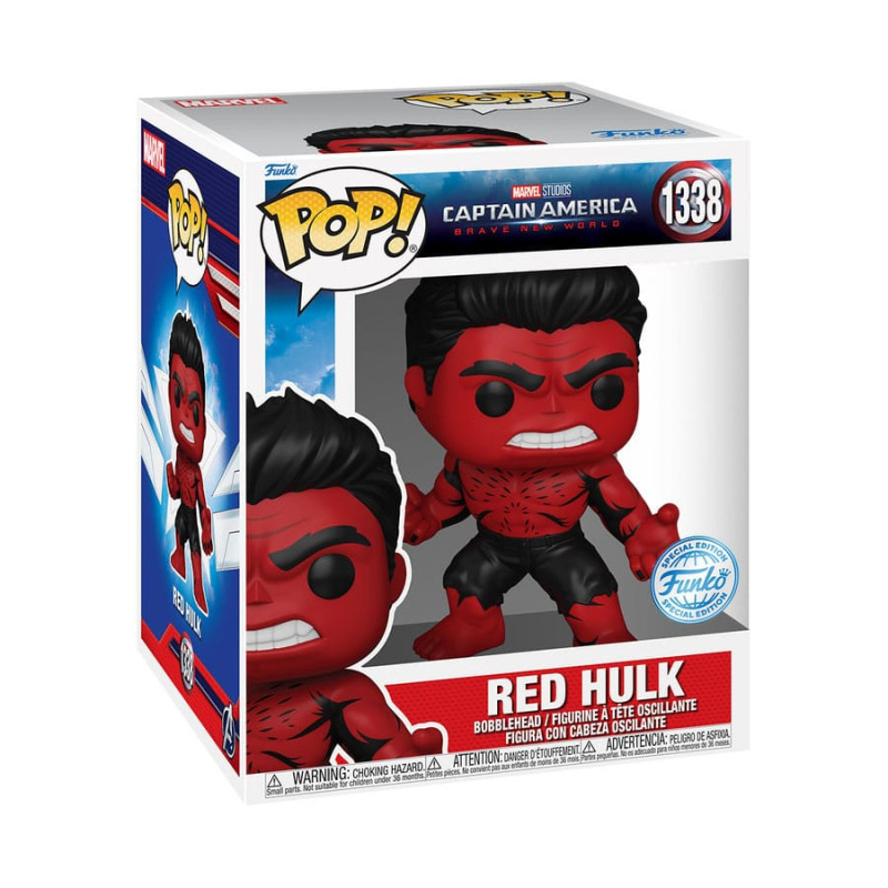 Captain America: Brave New World Super Sized POP! Marvel Vinyl Figure Red Hulk (Retro) 15 cm 2