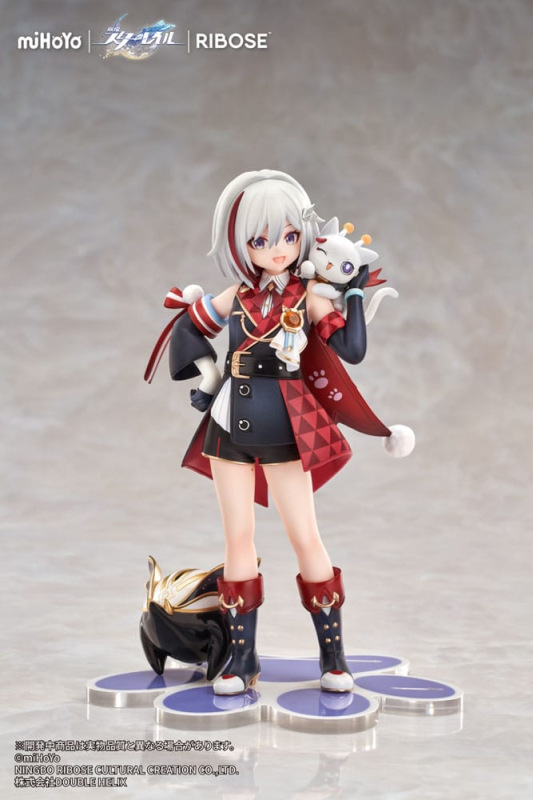 Honkai: Star Rail Rise Up Chibineko Series PVC Statue Topaz & Numby Ver. 18 cm 1