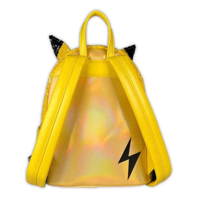 Pokemon by Loungefly Mini Backpack World 1-1 Sequin Pikachu Cosplay 6