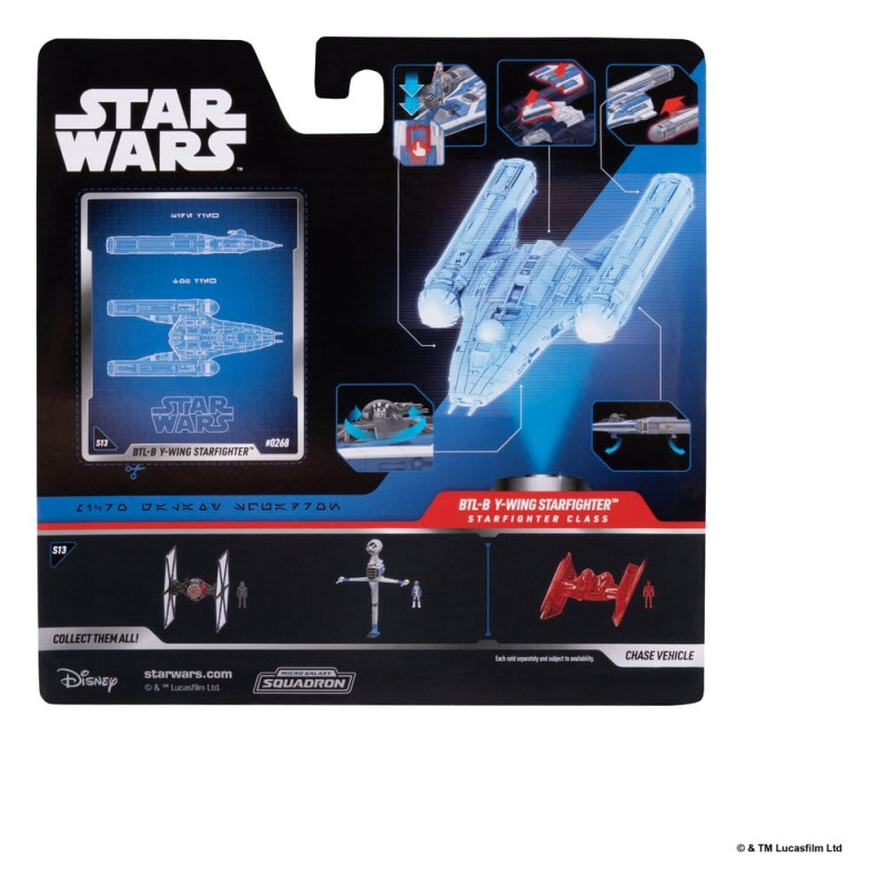 Star Wars Medium Vehicle & Figure set BTL-B Y-wing & Ahsoka & R7-A7 7