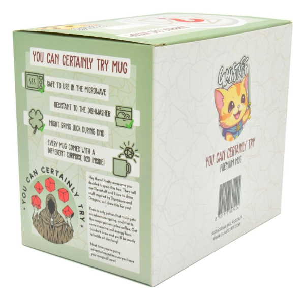 Glassstaff Gift Set Mug & Dice D20 You can certainly try 1