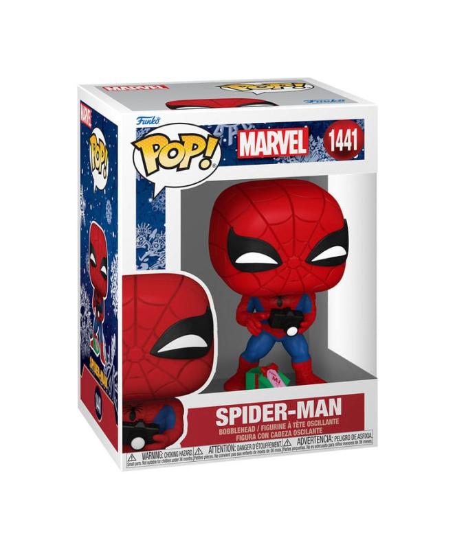 Marvel POP! Vinyl Figure Holiday Spiderman w/Open gift 9 cm 1