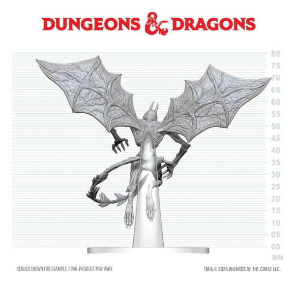 Dungeons & Dragons Nolzur's Marvelous Miniatures Unpainted Miniature Nightgaunt 17 cm 1