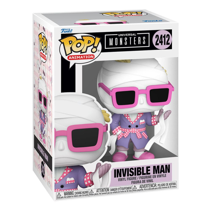 Universal Monsters POP! Animation Vinyl Figures Invisible Man with Chase 9 cm Assortment (6) 3