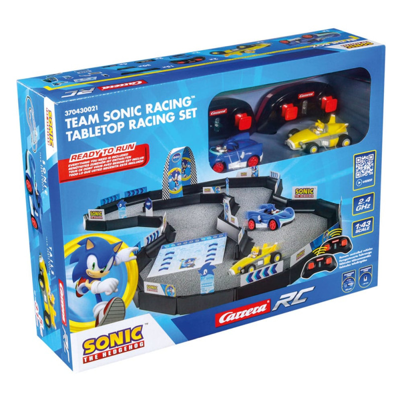 Sonic the Hedgehog RC remote-controlled Car 1/43 2.4GHz Tabletop Racing Set 5