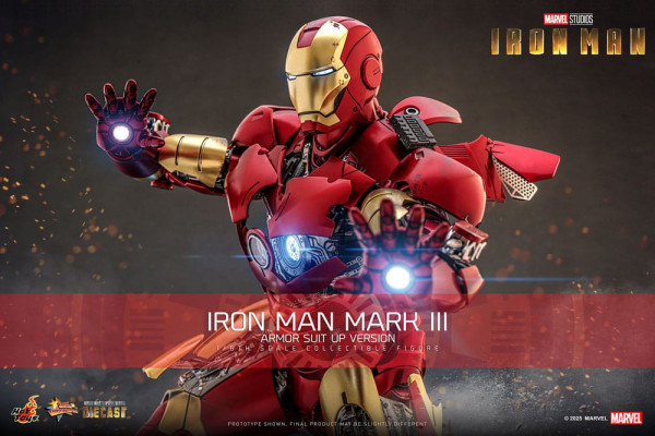 Iron Man Movie Masterpiece Diecast Action Figure 1/6 Iron Man Mark III (Armor Suit Up Version) 32 cm 1